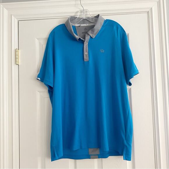 ADIDAS CLIMACHILL Mens XL Golf Tour Performance Polo Shirt. Blue Gray Top Shirt - Picture 11 of 12